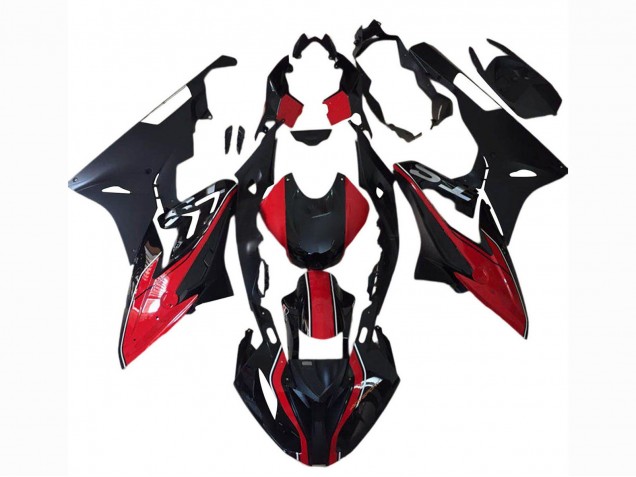 Carenados Moto BMW S1000RR 2017-2018 - Rojo Negro Mate Baratos