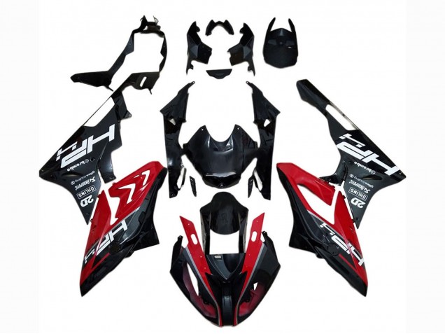Carenado Moto BMW S1000RR 2017-2018 - Rojo Negro Brillante Baratos