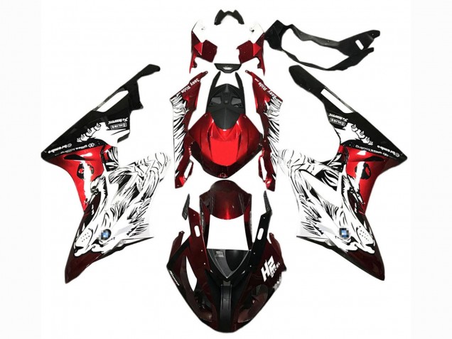Carenados Moto BMW S1000RR 2017-2018 - Blanco Rojo Negro Baratos