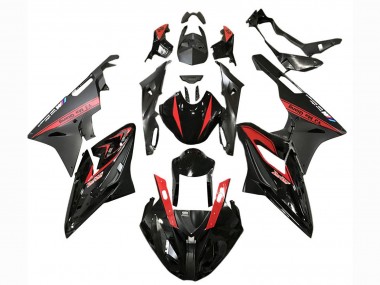 Carenados Moto BMW S1000RR 2017-2018 - Rojo Negro Brillante Negro Mate Baratos