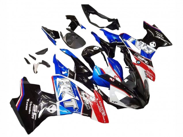Kits Carenados Moto BMW S1000RR 2017-2018 - Blanco Azul Rojo Negro Brillante Baratos