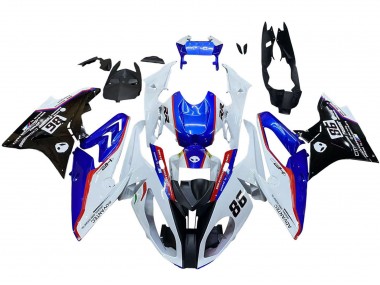 Carenado Moto BMW S1000RR 2017-2018 - Blanco Azul Rojo Negro Brillante Baratos
