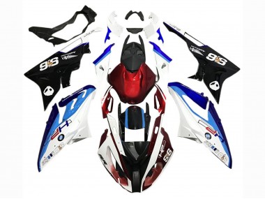 Carenado Moto BMW S1000RR 2017-2018 - Blanco Azul Rojo Negro Baratos