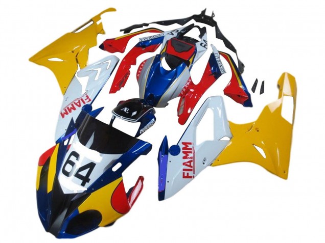 Carenados Moto BMW S1000RR 2017-2018 - Amarillo Blanco Rojo Azul Fiamm 64 Baratos