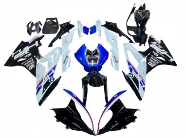 Kits Carenado Moto BMW S1000RR 2015-2016 - Blanco Azul Negro Brillante Baratos