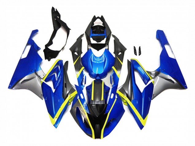Carenados Moto BMW S1000RR 2015-2016 - Plata Amarillo Azul Baratos