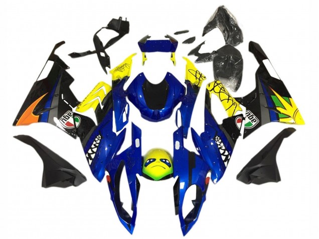 Carenado Moto BMW S1000RR 2015-2016 - Amarillo Azul Negro Tiburón Baratos