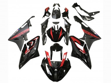 Carenados Moto BMW S1000RR 2015-2016 - Rojo Negro Brillante Negro Mate Baratos