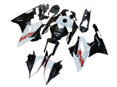 Carenados Moto BMW S1000RR 2015-2016 - Blanco Negro FibraCarbono Baratos