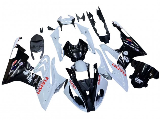 Carenados Moto BMW S1000RR 2015-2016 - Blanco Negro Brillante Fiamm Baratos