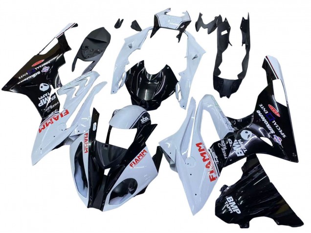 Carenados Moto BMW S1000RR 2015-2016 - Blanco Negro Brillante Fiamm Baratos