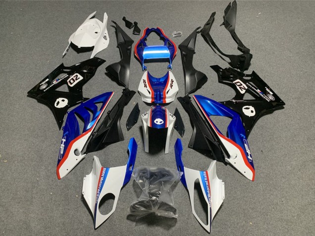Plásticos Moto ABS BMW S1000RR 2009-2014 - Blanco Rojo Azul Negro Brillante Baratos