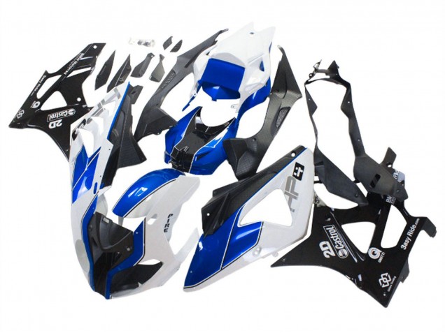 Carenados Moto BMW S1000RR 2009-2014 - Blanco Azul Negro Brillante Castrol Baratos