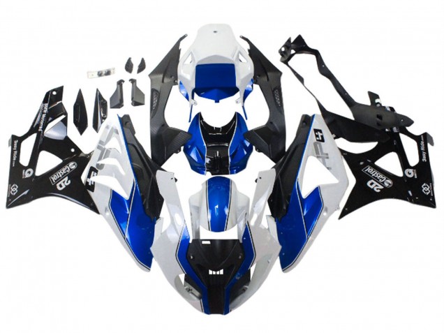 Carenados Moto BMW S1000RR 2009-2014 - Blanco Azul Negro Brillante Castrol Baratos