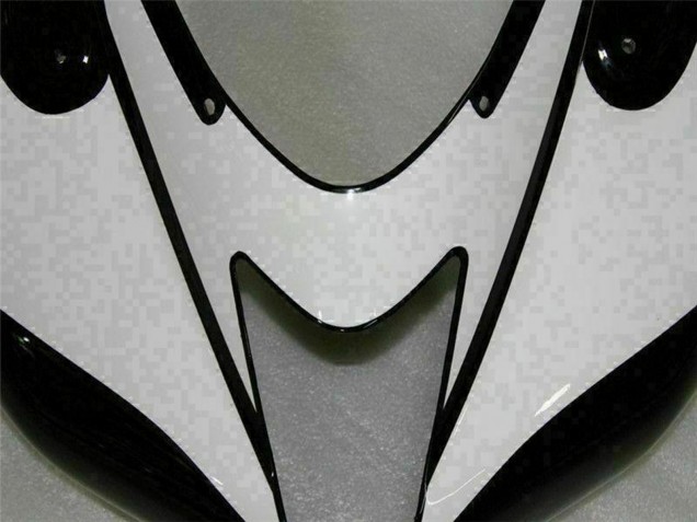 Carenados Moto Kawasaki ZX6R 2007-2008 - Negro Blanco Baratos