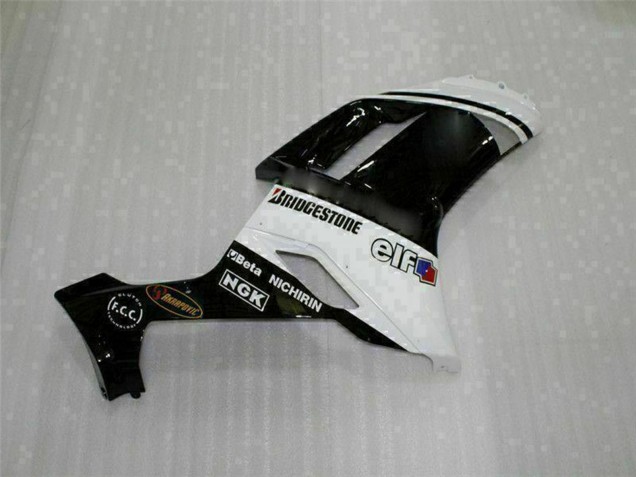 Carenados Moto Kawasaki ZX6R 2007-2008 - Negro Blanco Baratos