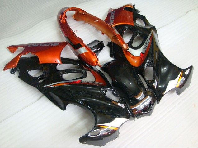 Carenados Moto Suzuki GSX600F/GSX750F 2004-2006 - Negro Brillante Naranja Baratos