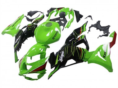Carenados Moto Kawasaki ZX6R 2023-2025 - Verde Negro Baratos