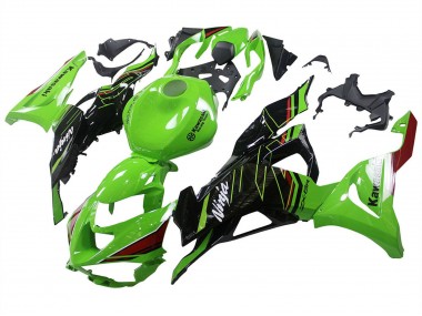 Carenados Moto Kawasaki ZX6R 2023-2025 - Verde Negro Baratos