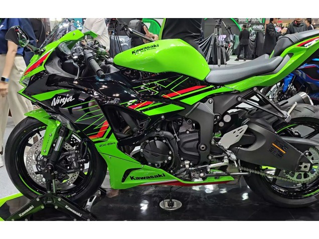 Carenados Moto Kawasaki ZX6R 2023-2025 - Verde Negro Baratos