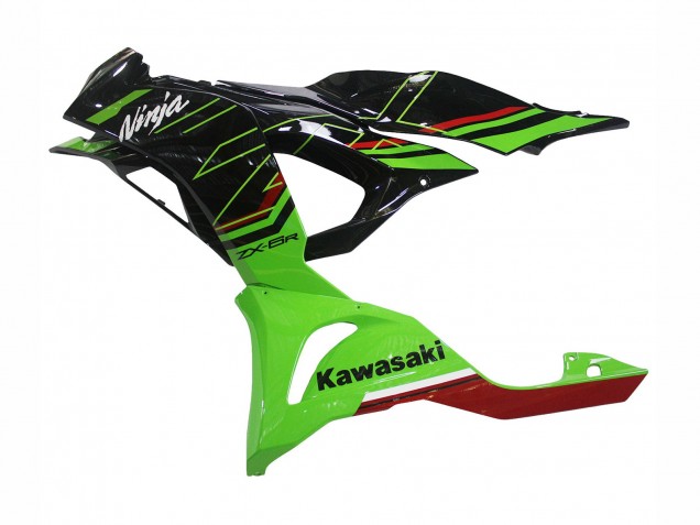 Carenados Moto Kawasaki ZX6R 2023-2025 - Verde Negro Baratos
