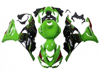 Carenados Moto Kawasaki ZX6R 2023-2025 - Verde Negro Baratos
