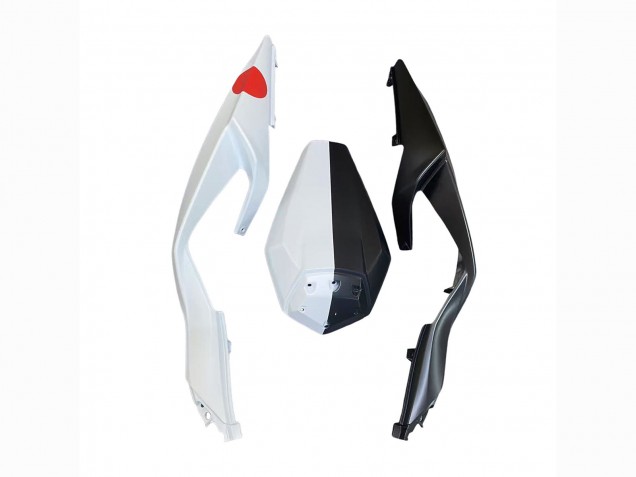 Carenados Moto Kawasaki ZX6R 2023-2025 - Negro Blanco Flower Baratos