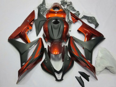Kits Carenado Moto Honda CBR600RR 2007-2008 - Naranja Negro Mate Baratos