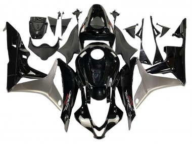 Kits Carenado Moto Honda CBR600RR 2007-2008 - Plata Negro Brillante Baratos