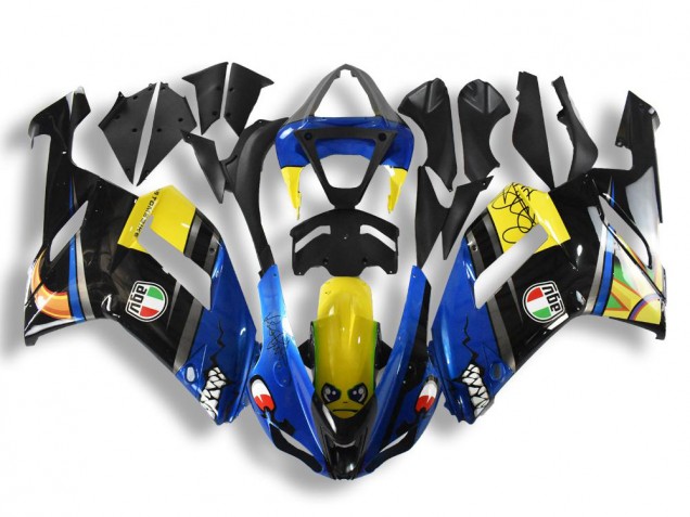 Carenados Moto Kawasaki ZX6R 2007-2008 - Azul Tiburón Baratos