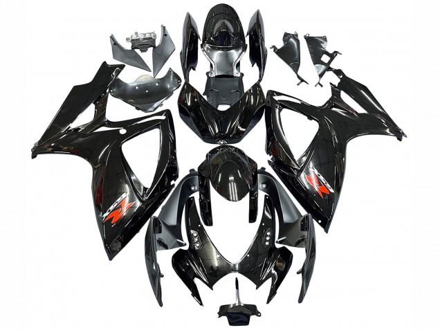 Carenados Moto Suzuki GSXR 600 / GSXR 750 2006-2007 - Negro Brillante Plata Rojo Baratos