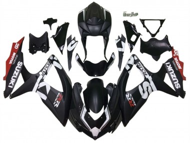 Carenados Moto Suzuki GSXR 600 / GSXR 750 2008-2010 - Negro Mate Rojo Blanco Baratos