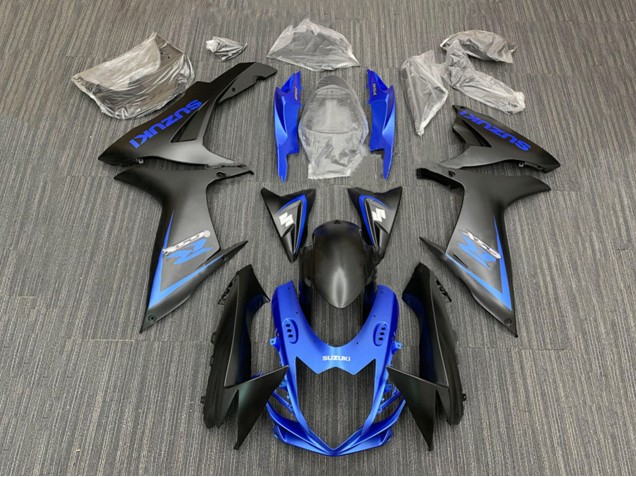 Kits Carenado Moto Suzuki GSXR 600 / GSXR 750 2011-2024 - Azul Negro Mate Baratos