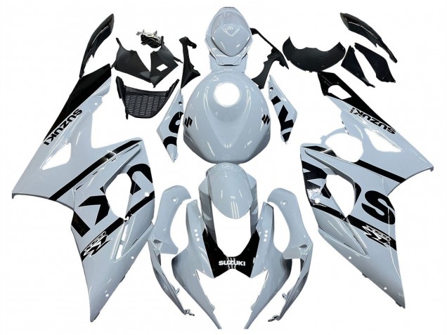 Carenados Moto Suzuki GSXR 1000 2005-2006 - Blanco Negro Baratos