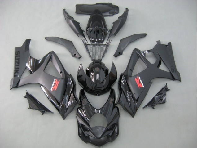 Carenados Moto Suzuki GSXR 1000 2007-2008 - Negro Mate Negro Brillante Baratos