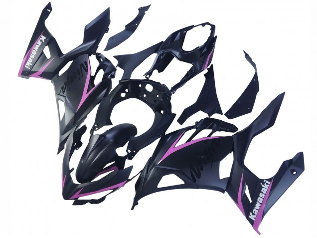 Carenados Moto Kawasaki Ninja 400 2018-2024 - Negro Mate Rosa Baratos