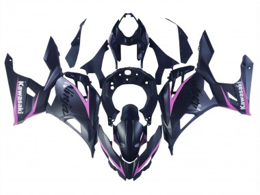 Carenados Moto Kawasaki Ninja 400 2018-2024 - Negro Mate Rosa Baratos
