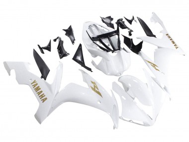 Carenados Moto Yamaha YZF 1000 R1 2004-2006 - Blanco Oro Calcomanías Baratos