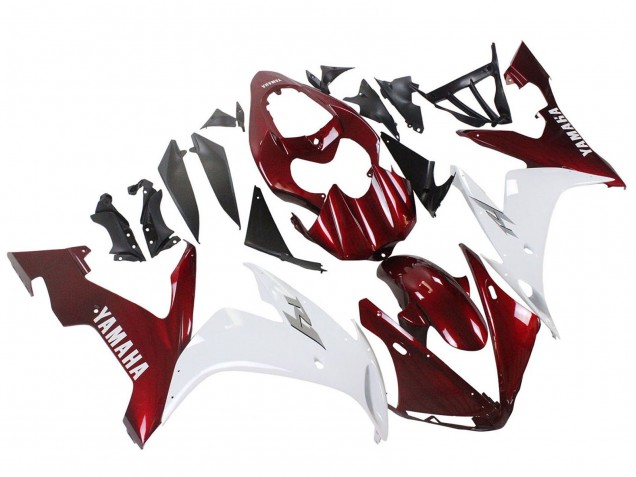 Carenados Moto Yamaha YZF 1000 R1 2004-2006 - Rojo Blanco Baratos