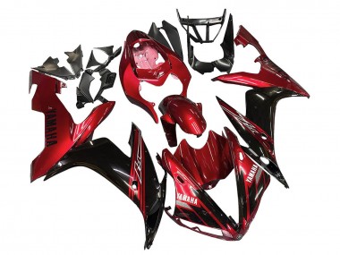 Carenados Moto Yamaha YZF 1000 R1 2004-2006 - Rojo Negro Brillante Baratos