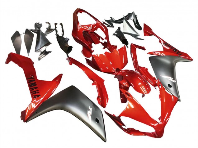 Carenado Moto Yamaha YZF 1000 R1 2007-2008 - Rojo Negro Mate Baratos