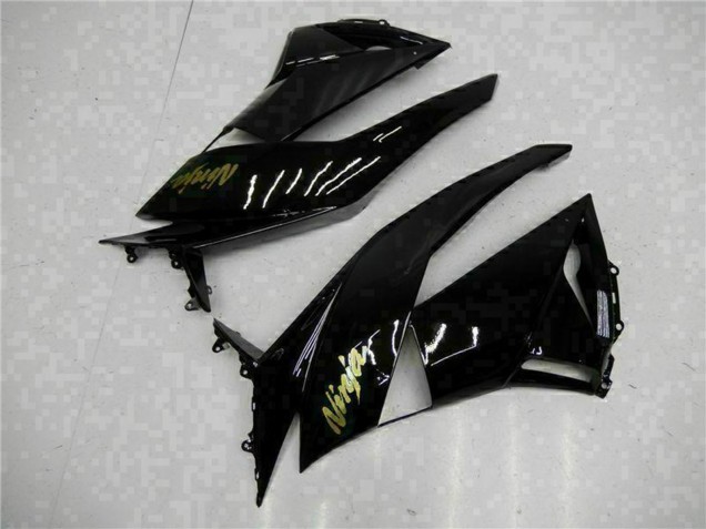 Carenados Moto Kawasaki ZX6R 2009-2012 - Negro Brillante Oro Ninja Baratos