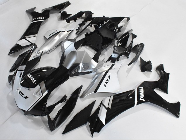 Carenados Moto Yamaha YZF 1000 R1 2020-2025 - Plata Blanco Negro Brillante Baratos