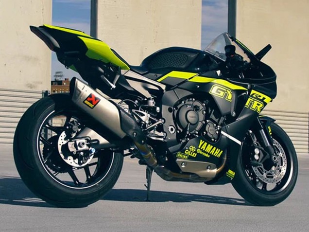 Carenados Moto Yamaha YZF 1000 R1 2020-2025 - Negro Brillante Fluorescent Amarillo Baratos