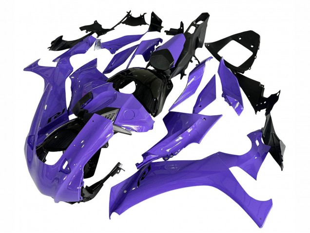 Carenados Moto Yamaha YZF 1000 R1 2020-2025 - Púrpura Negro Brillante Baratos