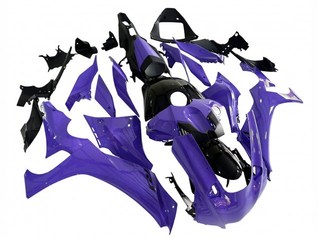 Carenados Moto Yamaha YZF 1000 R1 2020-2025 - Púrpura Negro Brillante Baratos