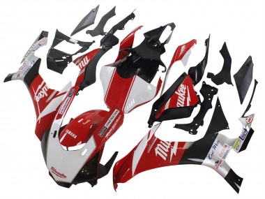 Carenados Moto Yamaha YZF 1000 R1 2020-2025 - Blanco Rojo Negro Milwaukee Baratos