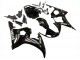 Carenados Moto Yamaha YZF R6S 2006-2009 - Negro Brillante Blanco Calcomanías Baratos