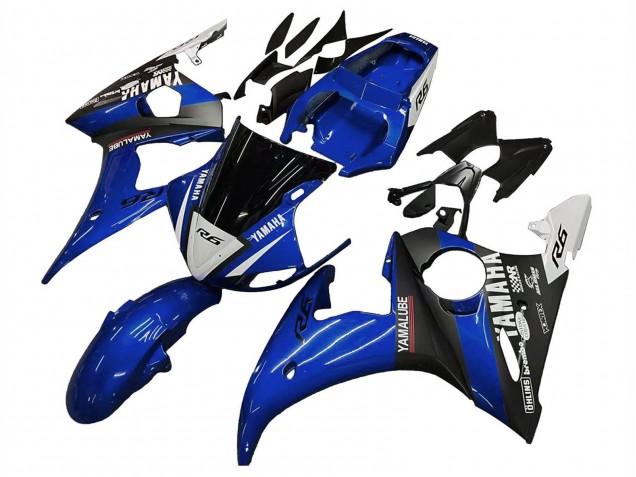 Carenados Moto Yamaha YZF R6 2003-2004 - Azul Blanco Negro Brillante Yamalube Baratos