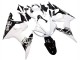 Carenado Moto Yamaha YZF R6 2003-2004 - Blanco Negro Brillante Baratos